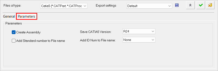 CATIA Export (from version 5)